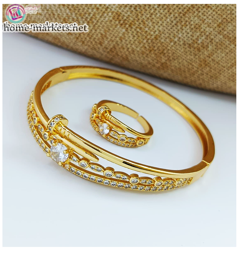 إسواره وخاتم ذهب برازيلي جودة عالية